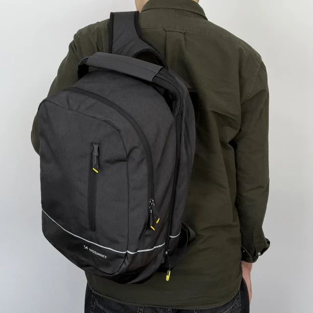 Рюкзак для велосипеда на багажник Wozinsky 2-in-1 Bike Bag Double Backpack 30L Black (WBB30BK)