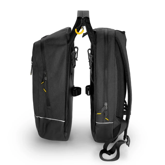 Рюкзак для велосипеда на багажник Wozinsky 2-in-1 Bike Bag Double Backpack 30L Black (WBB30BK)