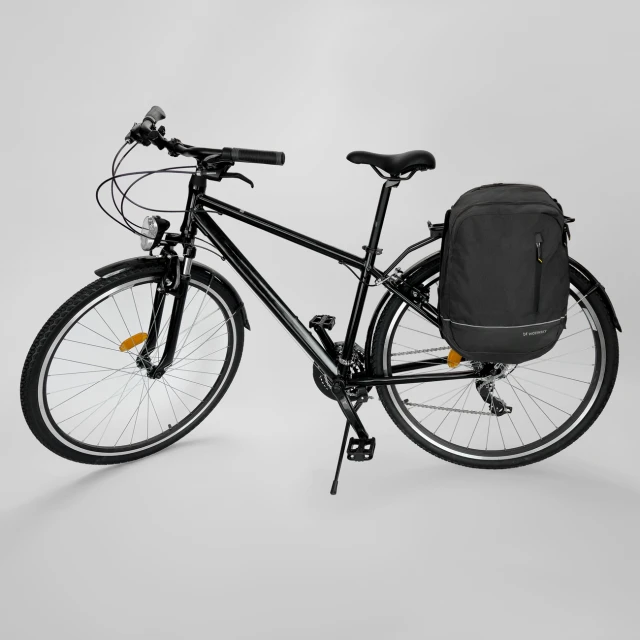 Рюкзак для велосипеда на багажник Wozinsky 2-in-1 Bike Bag Double Backpack 30L Black (WBB30BK)