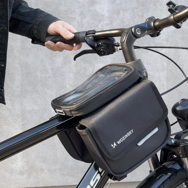 Сумка для велосипеда на раму Wozinsky Bike Frame Bag 1.5L Black (WBB26BK)