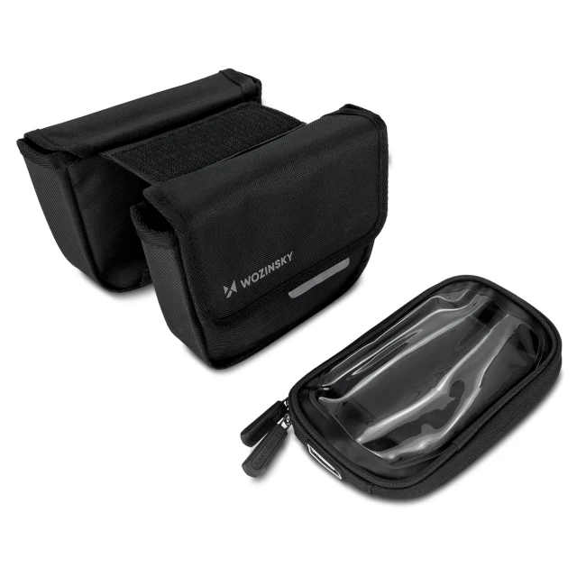 Сумка для велосипеда на раму Wozinsky Bike Frame Bag 1.5L Black (WBB26BK)