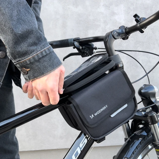 Сумка для велосипеда на раму Wozinsky Bike Frame Bag 1.5L Black (WBB26BK)