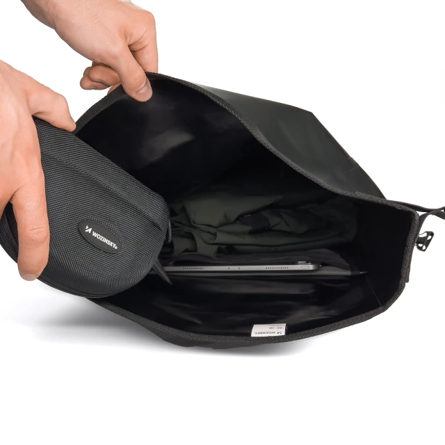 Кошик для велосипеда на багажник Wozinsky Waterproof Bicycle Pannier 25L Black (WBB24BK)