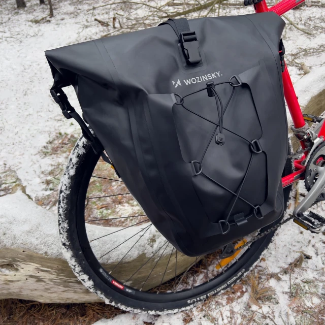 Кошик для велосипеда на багажник Wozinsky Waterproof Bicycle Pannier 25L Black (WBB24BK)