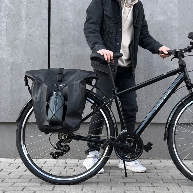 Кошик для велосипеда на багажник Wozinsky Waterproof Bicycle Pannier 25L Black (WBB24BK)