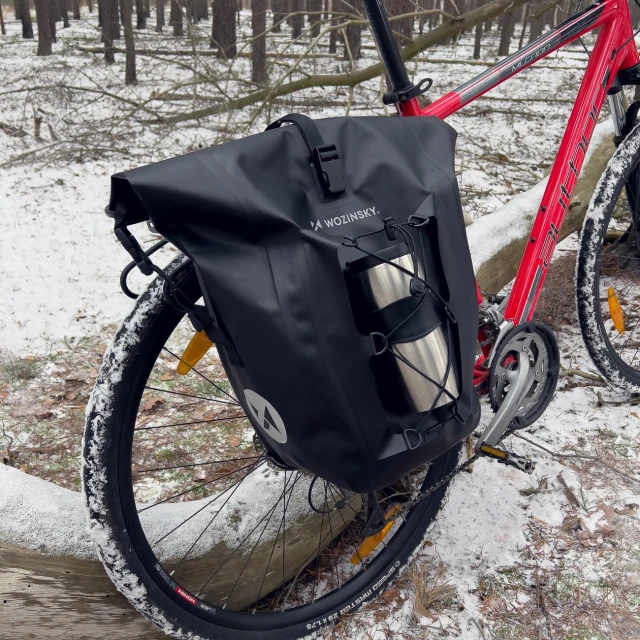 Кошик для велосипеда на багажник Wozinsky Waterproof Bicycle Pannier 25L Black (WBB24BK)