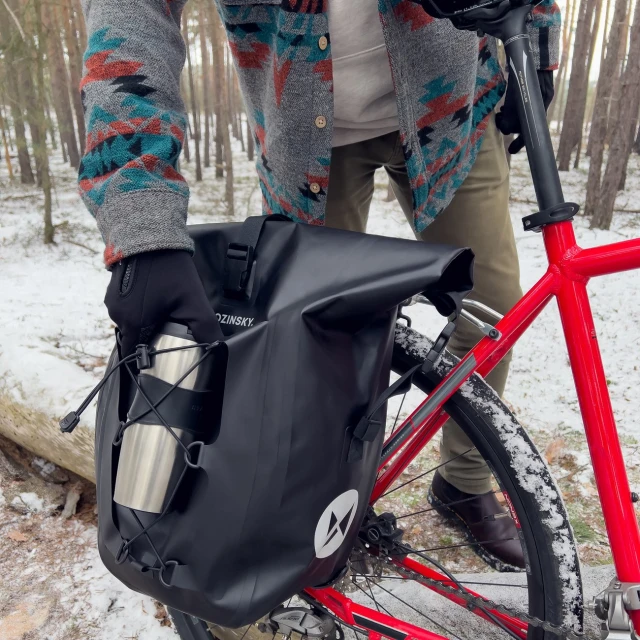 Кошик для велосипеда на багажник Wozinsky Waterproof Bicycle Pannier 25L Black (WBB24BK)