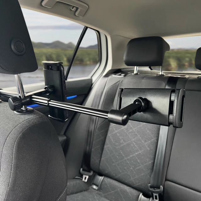 Автотримач в підголовник Wozinsky Dual Car Holder Black (WTHBK1)