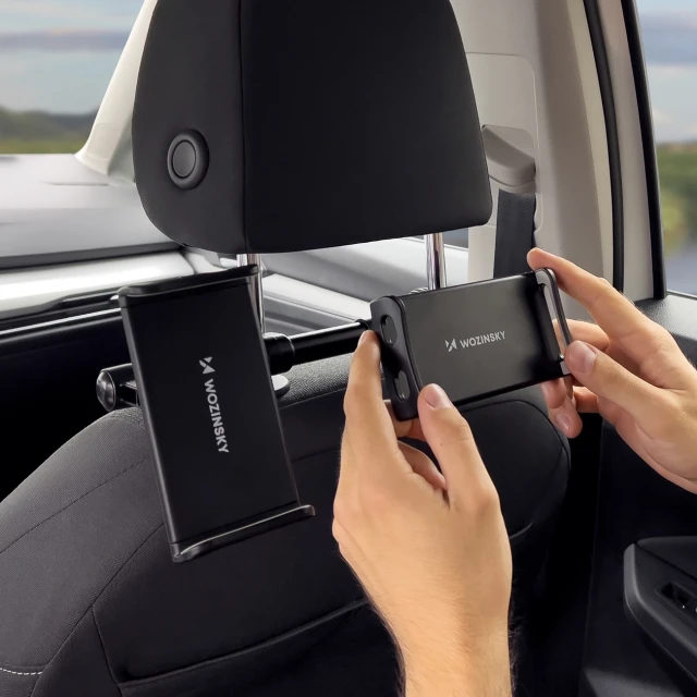Автотримач в підголовник Wozinsky Dual Car Holder Black (WTHBK1)