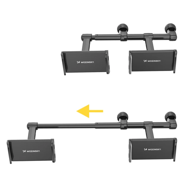 Автотримач в підголовник Wozinsky Dual Car Holder Black (WTHBK1)