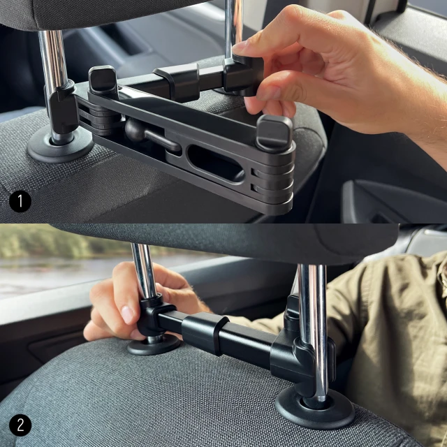 Автотримач в підголовник Wozinsky Adjustable Headrest Holder Black (WTHBK3)