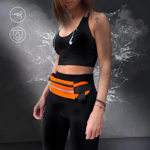 Спортивна сумка на пояс Wozinsky Expandable Running Belt Black (WRBBK1)