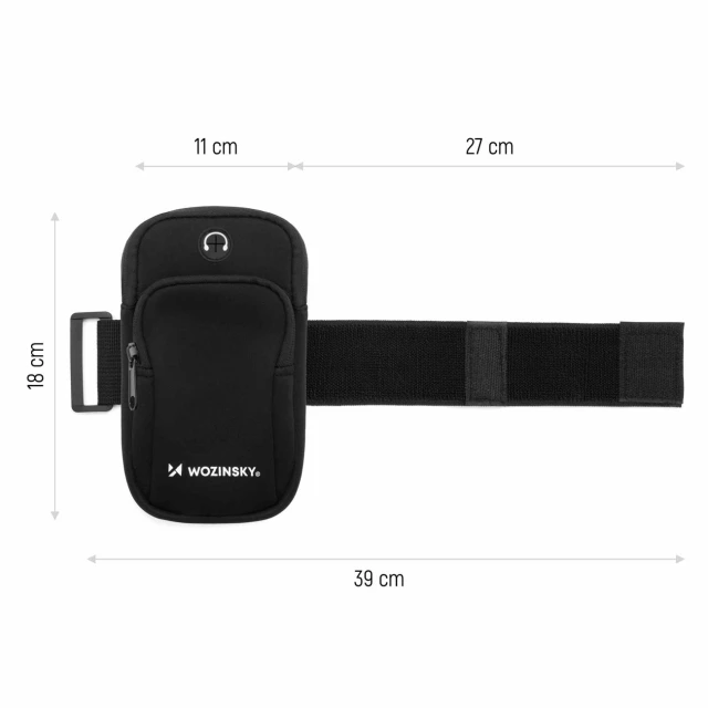 Чохол Wozinsky на руку Running Phone Black (WABBK1)
