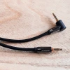 Кабель Wozinsky AUX Angled (Male to Male) Mini Jack 3.5 mm 3 m Black (WACSAB-3M)