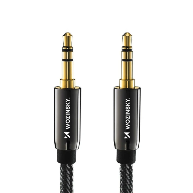 Кабель Wozinsky AUX Mini Jack 3.5 mm to Mini Jack 3.5 mm 2 m Black (WACMJB-2M)
