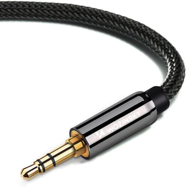 Кабель Wozinsky AUX Mini Jack 3.5 mm to Mini Jack 3.5 mm 2 m Black (WACMJB-2M)
