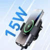 Автотримач Wozinsky WUMID з бездротовою зарядкою 15W на торпедо Чорний (WUMID)