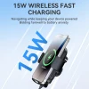 Автотримач Wozinsky WUMID з бездротовою зарядкою 15W на торпедо Чорний (WUMID)