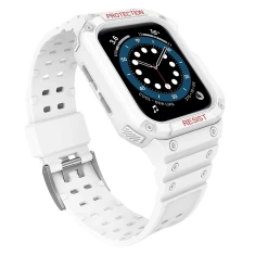 Ремінець Hurtel для Apple Watch Series 11/10 42 mm | Series 9/8/7 41 mm | 6/5/SE 40 mm | 3/2/1 38 mm White (5907769311932)