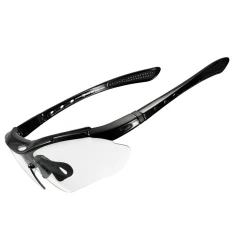 Велосипедні окуляри Rockbros 10143 фотохромні UV400 Black (10143)