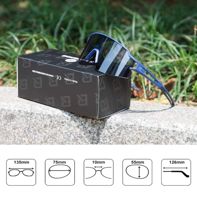 Велосипедні окуляри Rockbros 10174 фотохромні UV400 Blue (10174)