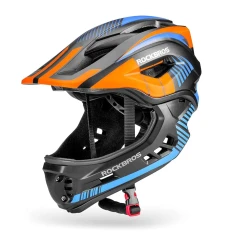 Велосипедний шолом Rockbros TT-32SOBL-S дитячий зі знімною щелепою розмір S чорно-помаранчевий (TT-32SOBL-S)
