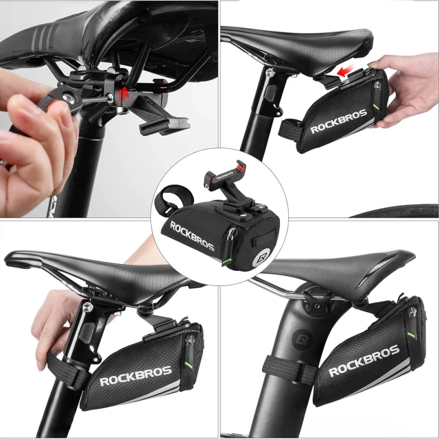 Велосипедная сумка Rockbros C28BK под седло Black (C28)