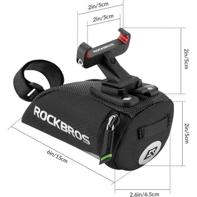 Велосипедная сумка Rockbros C28BK под седло Black (C28)