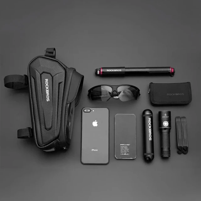 Сумка велосипедная Rockbros B68-1 на раму 1.7L Black (B68-1)