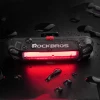 Ліхтар велосипедний задній Rockbros A54BK + кабель micro USB - USB-A чорний (A54BK)