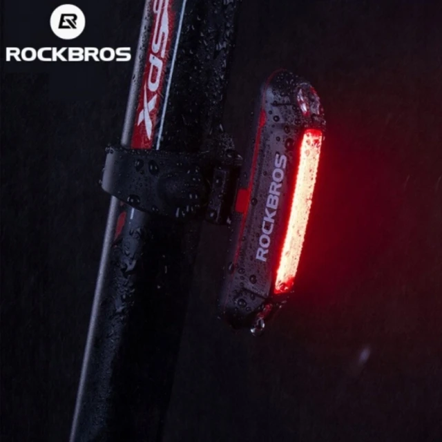 Ліхтар велосипедний задній Rockbros A54BK + кабель micro USB - USB-A чорний (A54BK)