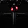 Велосипедний ліхтар задній Rockbros Q1 7 кольорів LED + кабель USB-C - USB-A Black (Q1)