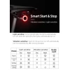 Лампа велосипедна Rockbros Q3 задня з інтелектуальною системою stop Black (Q3)
