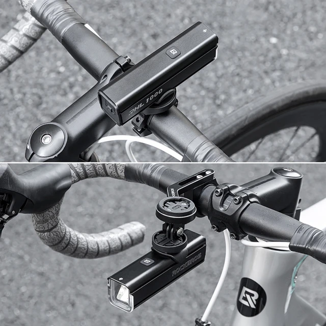 Ліхтарик велосипедний передній Rockbros 24610002001 1000 lm + кабель USB-C - USB-A чорний (24610002001)