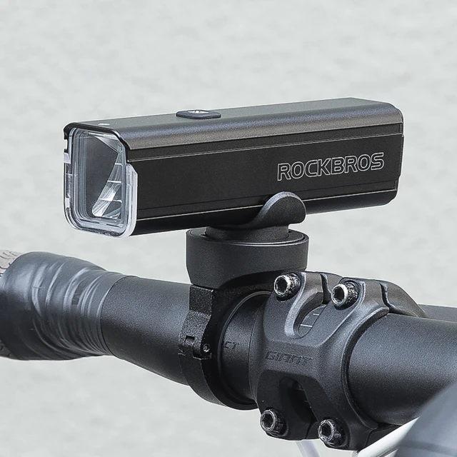 Ліхтарик велосипедний передній Rockbros 24610002001 1000 lm + кабель USB-C - USB-A чорний (24610002001)