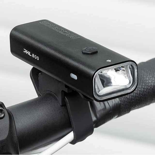 Велосипедний ліхтар Rockbros 24710012001 передній 800 lm + кабель USB-C - USB-A Black (24710012001)