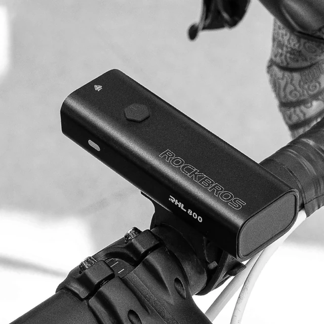 Велосипедний ліхтар Rockbros 24710012001 передній 800 lm + кабель USB-C - USB-A Black (24710012001)
