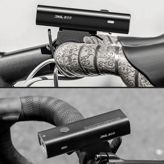 Велосипедний ліхтар Rockbros 24710012001 передній 800 lm + кабель USB-C - USB-A Black (24710012001)