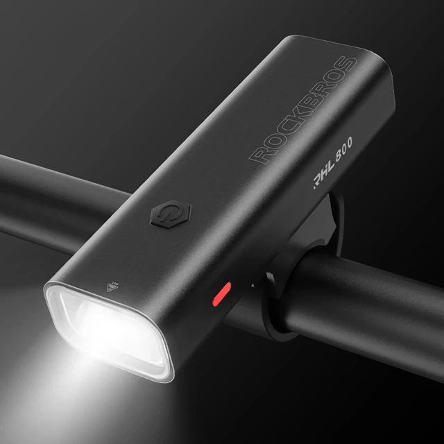 Велосипедний ліхтар Rockbros 24710012001 передній 800 lm + кабель USB-C - USB-A Black (24710012001)
