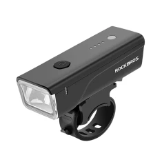 Велосипедный фонарь передний Rockbros 24510003001 260 lm + кабель USB-C - USB-A Black (24510003001)