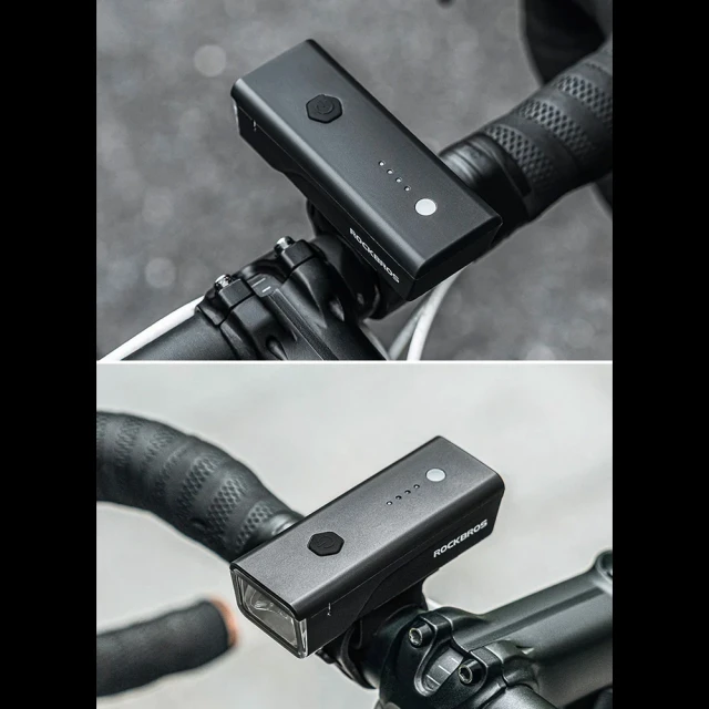 Велосипедний ліхтар передній Rockbros 24510003001 260 lm + кабель USB-C - USB-A Black (24510003001)