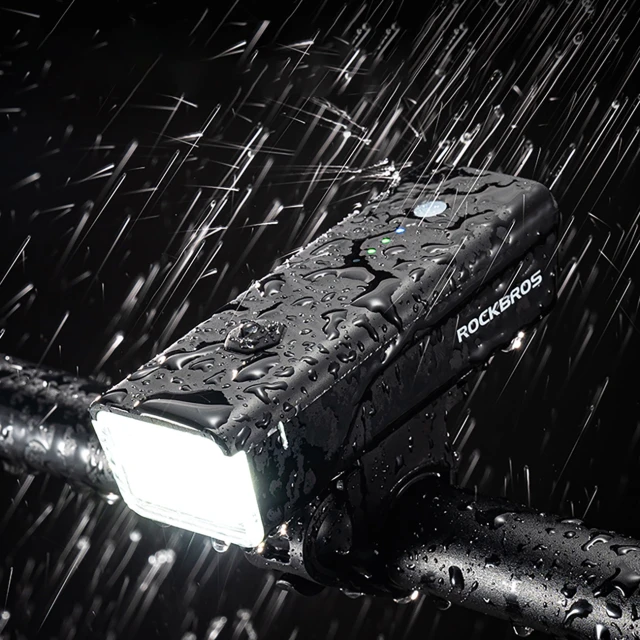 Велосипедний ліхтар передній Rockbros 24510003001 260 lm + кабель USB-C - USB-A Black (24510003001)