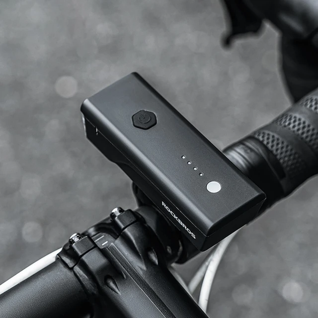 Велосипедний ліхтар передній Rockbros 24510003001 260 lm + кабель USB-C - USB-A Black (24510003001)