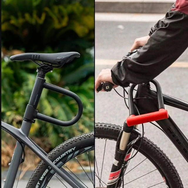 Замок велосипедний Rockbros RKS610-BK U-lock - чорний (RKS610-BK)