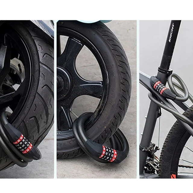 Замок велосипедний Rockbros RKS507-1 кодовий 1.8m Black (RKS507-1BK)