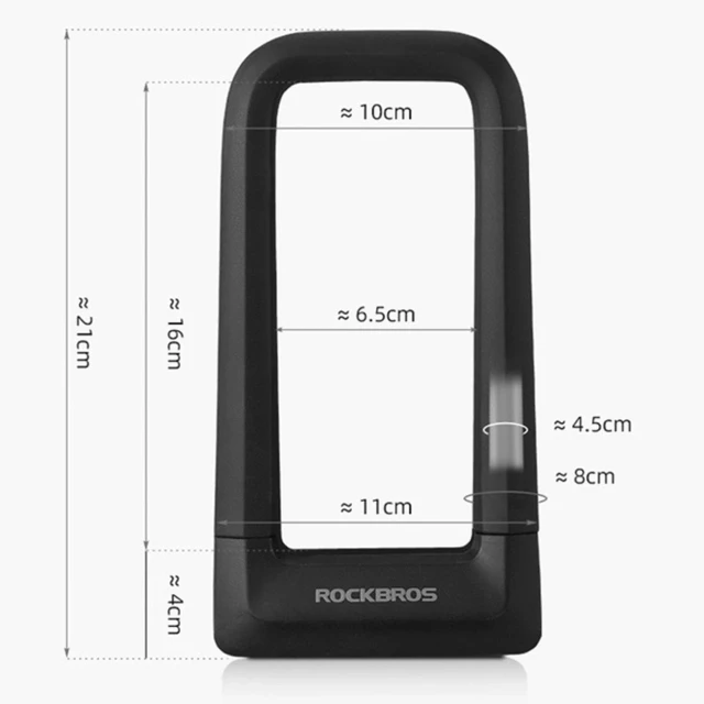 Велосипедний замок Rockbros RKS626 U-lock Black (RKS626)