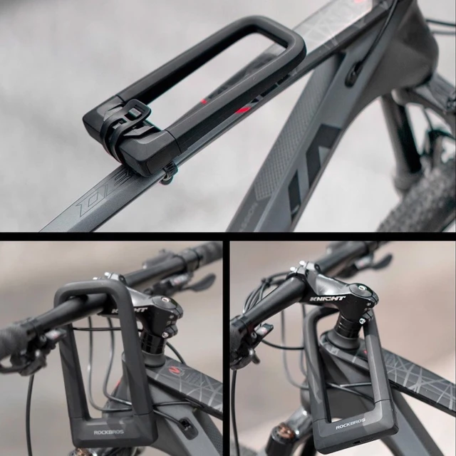 Велосипедний замок Rockbros RKS626 U-lock Black (RKS626)