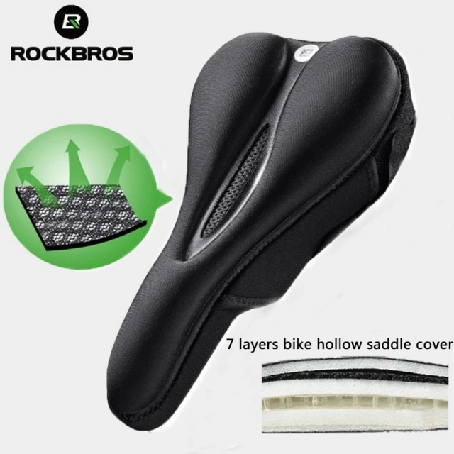 Чохол Rockbros LF047-B гелевий на велосипедне сідло з силікону розмір L чорний (LF047-B)