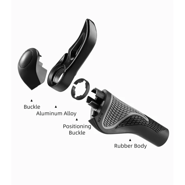 Комплект велосипедных рогов Rockbros BT1007B Black (BT1007B)