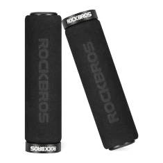 Ручки велосипедні Rockbros BT1001BKBK з губки на кермо чорні (BT1001BKBK)